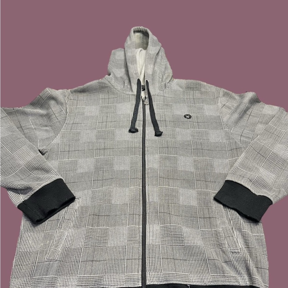 Southpole Men's Gray Checkered Hoodie